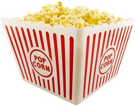 I.Q. Accessories Plastic Popcorn Tub, Square