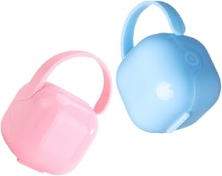 Portable Baby Pacifier Case for Storage, 2 Pack PP Holder | Travel Container Design, Safe to Use, Protects Pacifier, Compact Size for Infant Care, Easy Carry
