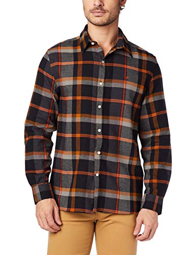 Camisa de Botões Reta, Ellus, Masculino, Cinza Médio, M