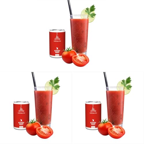 Image of &Stirred Cocktail Mix - Bloody Mary, Pack of 18 (150ml Cans), No Preservatives, Non-Alcoholic