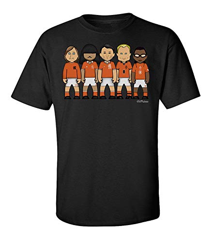 vipwees, Netherlands Football Legends, Original Caricature Organic Cotton T-Shirt