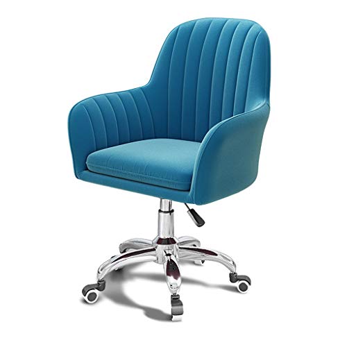 Chaise de bureau d'ordinateur FLXHSA velours violet foncé fauteuil roues