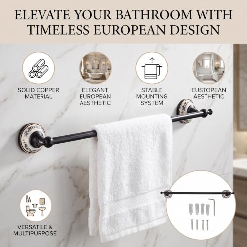 Barra colgante de una varilla para organizar toallas en baños modernos 3