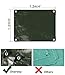 Onarway Poly Tarps Waterproof for Outdoor: Green Tarpaulin 6Mil Thicken 4x4 Ft 2Packs- Anti-UV Waterproof Tarp Cover with Grommets Multipurpose for Boat Pool Roof Camping