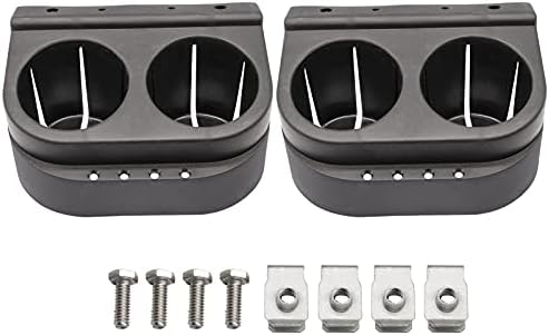 CartClan Club Car DS Golf Cart Dual Cup Holder Kit 1993-Up-2 Packs