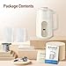 Nut Milk Maker, AlfaBot N2 Automatic Almond Milk Machine for Homemade Plant-Based Milk, Oat, Soy, Yogurt, 5 Modes/35OZ Big Capacity Soy Milk Maker with Delay Setting and Self Cleaning (White)