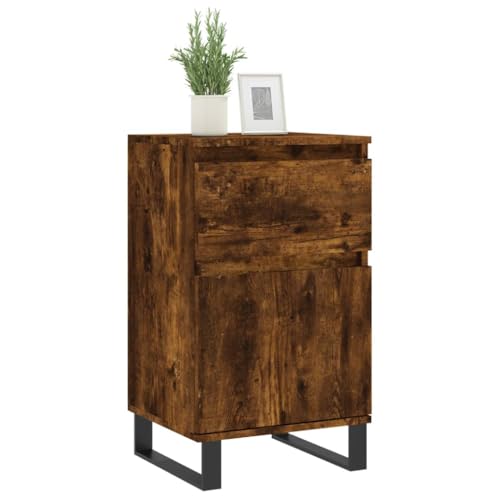 Cómoda de madera con patas de metal en un sofisticado acabado moderno y resistente 4