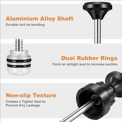 FOUR UNCLES Fluid Extractor & Fill Pump for Automotive Use - Oil Syringe with a Hose & Two 12" Extension Tubes for Easy Oil Change (200ml(58cm Hose)) - 2