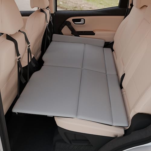 Image of Polyester Foldable Car Bed with Wooden Base Eco (Non-Inflatable Type) (Grey), Full