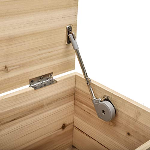 Kocent Lid Stay 105 Degree Open With Soft Close Easy Install Folding Lid Stay Hinge Keep The Lid Open Without Smashing Fingers Perfect For Toy Box/Drawer/Window/Wardrobe/Cabinet Door #TOP5