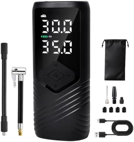 Tire Inflator Portable Air Compressor for Car Tires, Cordless Air Pump