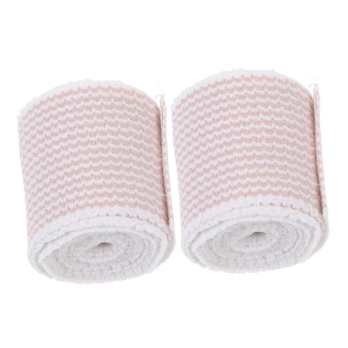 KESYOO 2Pcs High Elastic Striped Fasteners Bandages Durable Non Woven Sports Wraps for Injury Compression and Care