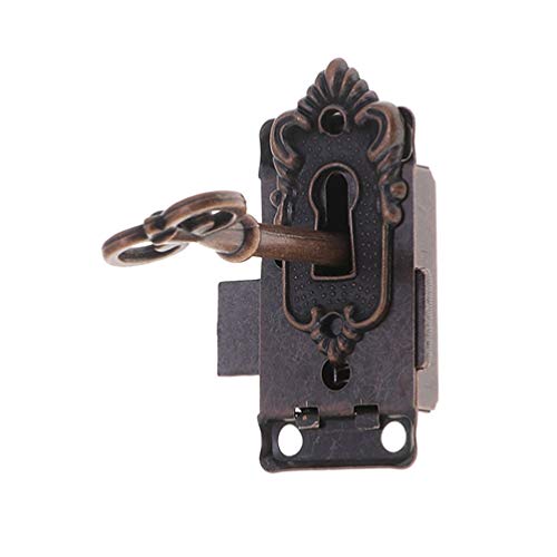 Serratura A Chiavistello Vintage Retro Antico Con Per Mobili Armadio In Legno 1 PC Cassetto Cassettiera Serratura Per Mobili Antichi