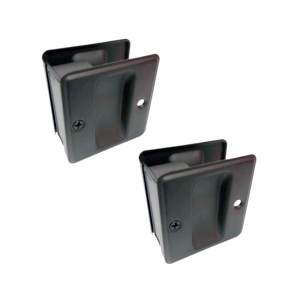 Porte coulissante en laiton massif QCAA poignée encastrable Orb x2