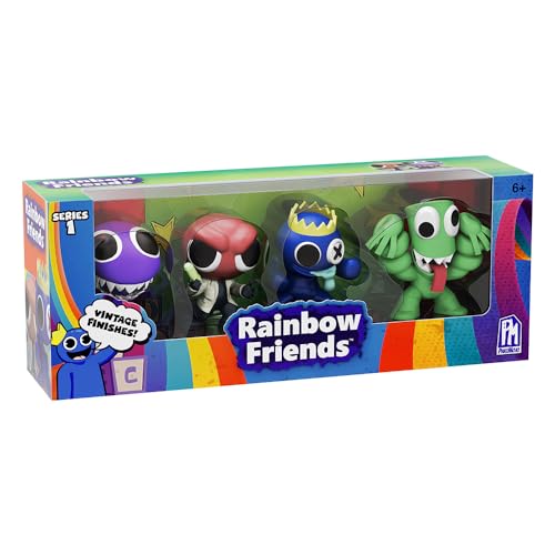 Rainbow Friends - Vintage Minifigure 4-Pack (Four 2.5' Collectible Figures, Series 1)