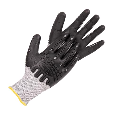 Cofan Guantes anticorte ultraligeros | Nivel D | HPPE + Recubrimiento PU negro | EN 388 4X43D | Pack de 12 pares de guantes o formato unitario| Talla 9 | Protección mecánica (1, 9)