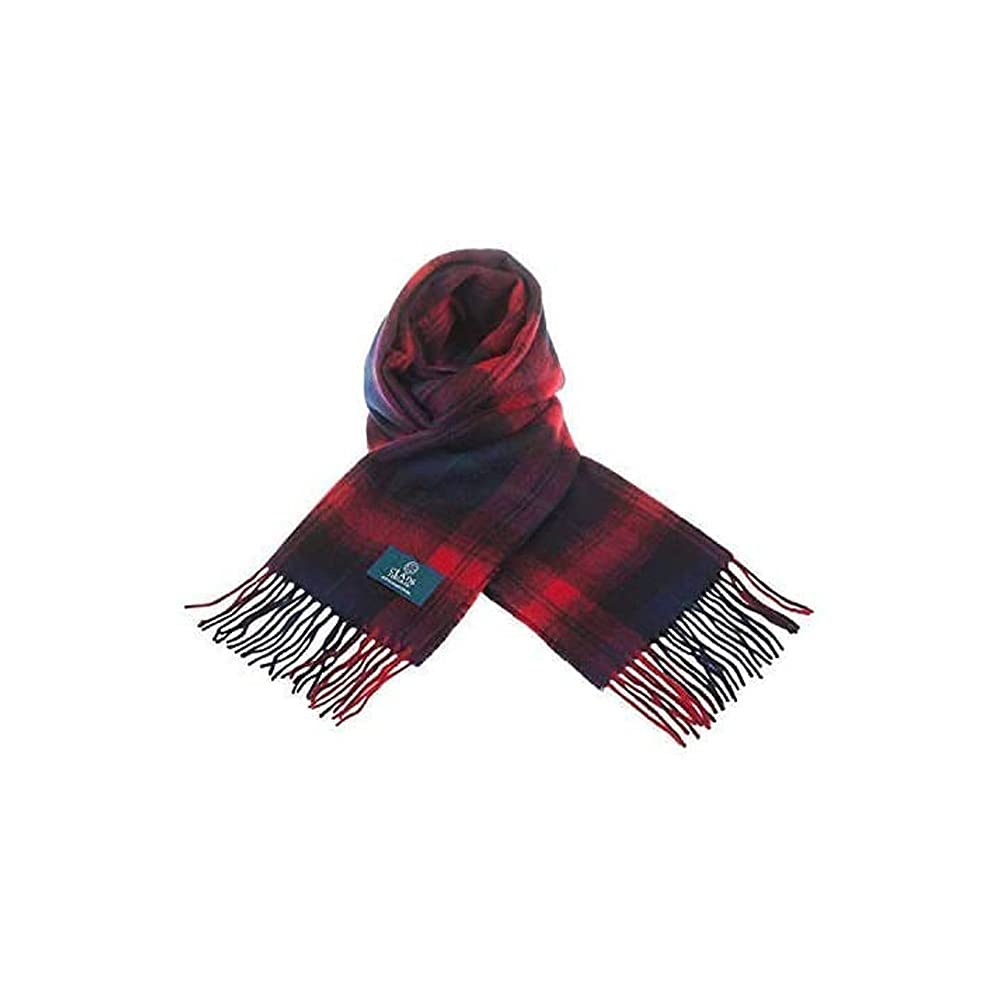 Clans Of Scotland Unisex Maclachlan - 100% Pure Lambswool Scottish Clan Tartan Scarf- 100% Wool - Pure Wool Tartan Scarf - In Various Tartans - Perfect For Men And Women - 12X60 Inches