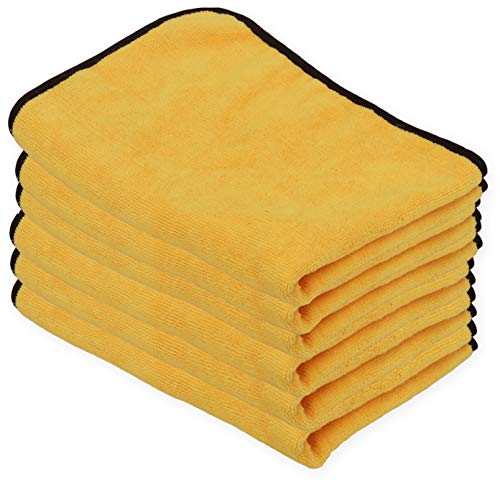 Simple Houseware 6PK Premium Microfiber Towel, Orange