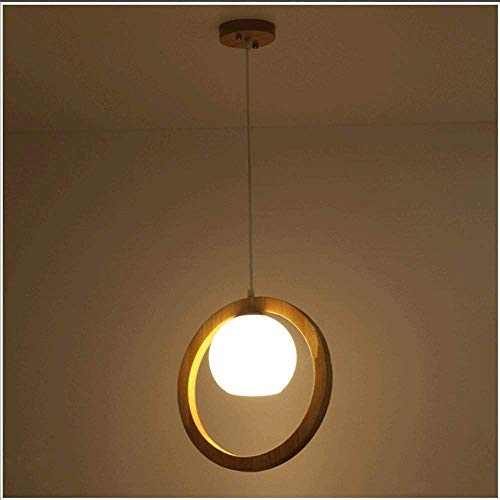 Chandelier en bois japonais suspension pour table de salle à manger zen