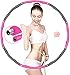 noleli Hula Hoop, Fitness Hula Hoop Reifen für Erwachsene und Kinder, Edelstahlkern Hula Reifen zur Gewichtsabnahme und Massage, Abnehmbarer Hula Hoop Reifen für Training/Bauchformung (1,2 kg)