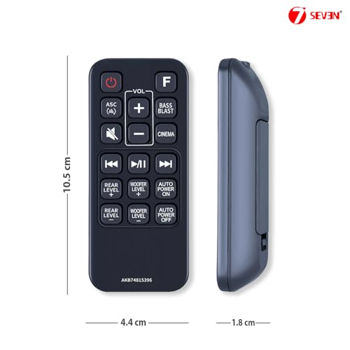 Image of 7SEVEN Compatible for Lg Soundbar Remote Control Original AKB74815396 Model Match Exactly Key by Key to Replicate Performance as Like Genuine Control