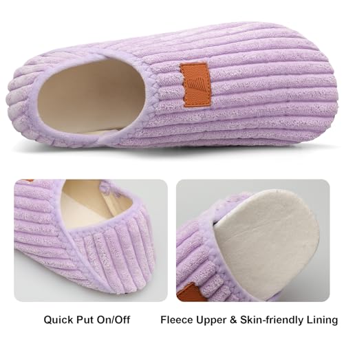 Image of Fires Womens Mens Slippers with Rubber Sole Soft-Lightweight House Slipper Socks Around House Shoes Non Slip Indoor /Outdoor