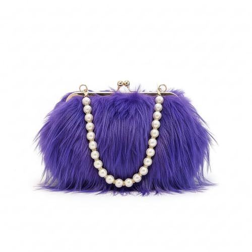 Image of Feather Purse Clutch For Women Ostrich Feather Handbag Shoulder Crossbody Evening Bag | Feather Purse