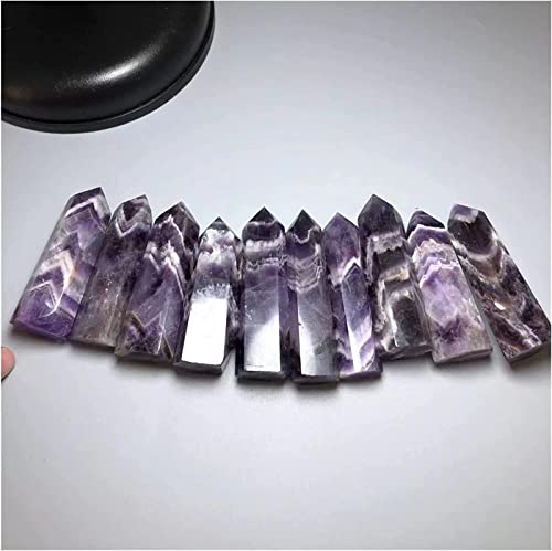 Punta de cuarzo amatista natural piedra morada decorativa para coleccionismo mineral 3