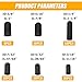 Mandark 105PCS Car Vacuum Caps Assortment, 6 Sizes Assorted Vacuum Plugs Hose End Cap Replacement Kit for Carburetor, Manifold, Automotive, 3/8