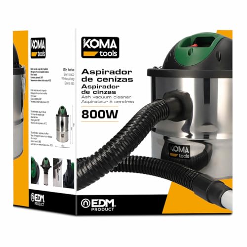 KOMA Tools 07699 Aspiradora de Cenizas, 800 W - imagen 3