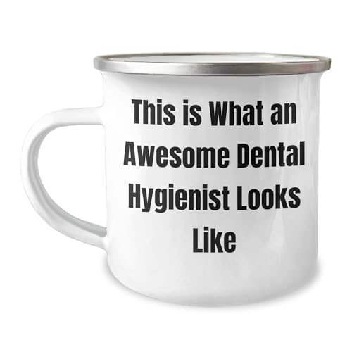 Dental Hygienist Camping Mug This Is What An Awesome Dental Hygienist Looks Like Gifts from Friends to Dental Hygienist Birthday