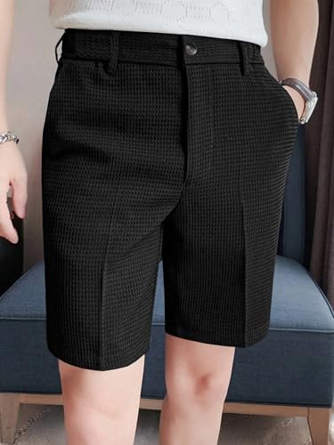 Image of GRECIILOOKS Casual Men Shorts | Rich Regular Fit Solid Short with Side Pockets | Relaxed Fit Half Pants | Mid Rise Waist (Available in Plus Size)