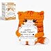 RYOTKIK Happy Purr-thday - Funny Happy Birthday Gifts for Women, Men, Mom, Dad, Friend, Best Gifts for Ideas - Unique Crochet Cat Gift Card - Cute Easter Basket Stuffers for Daughter, Son