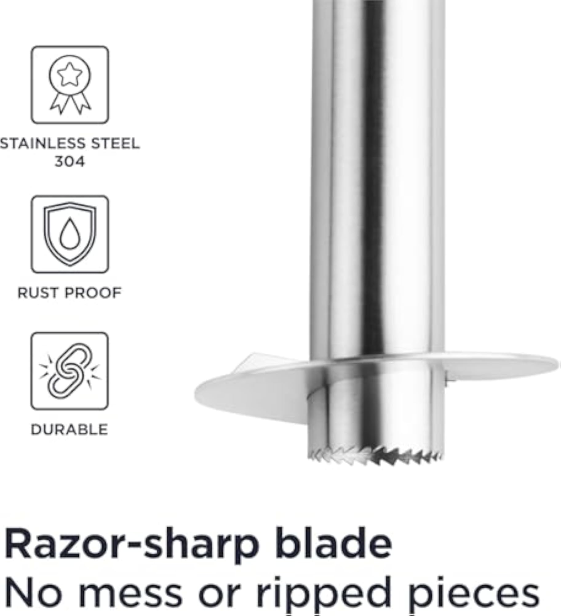 Stainless Steel Pineapple Corer Slicer with Detachable Handle
