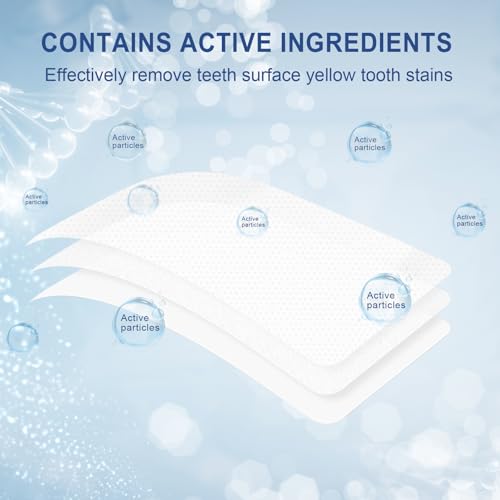 Image of Generic Teeth Whitening Strips - 28 Strips Enamel Safe for Whiter Teeth, Non-Sensitive Formula, Deep Stains Removal Tooth Whitening, Mint