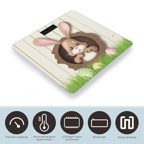 Báscula Digital de Baño con Pantalla LED y Vidrio Templado miniatura 3