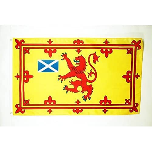 Image of AZ FLAG - Kingdom Of Scotland Flag - Large 5x8 Ft - 100D Polyester Royal Scottich Big Banner with Two Metal Grommets - Fade Resistant - Vivid Colors - 5' x 8' Feet - 250x150 Cm