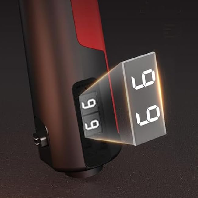 Grip Strengthener, Adjustable 5-100KG Hand Grip Trainer with Digital Counting, Polypropylene & Stainless Steel, Red, Fitness Equipment