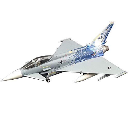 Maquette militaire EF-2000 Luftwaffe 1/72 en métal moulé sous pression avec socle d'exposition