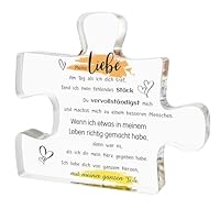 Hroanc Partner Geschenke Geburtstagsgeschenk Adventskalender Füllung Ich Liebe Dich Geschenke Für Freundin Freund Paar Pärchen Geschenke Acryl Briefbeschwerer Valentinstag Geschenk (Fehlendes Stücke)