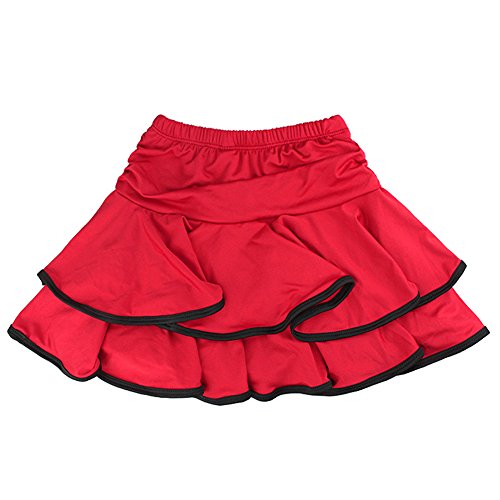 XFentech Salón De Baile Vestido de Baile Latino Falda De Baile Latino para Ninas Mujer Ropa, 7 Estilo Cover