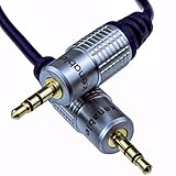 kenable Puro HQ OFC Blindado 3,5 mm Estéreo Conector Jack a Conector Jack Cable Oro 3 m [3 metros/3m]