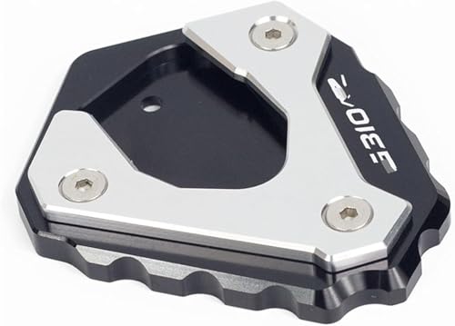Support de béquille de moto en aluminium pour BMW G310R - Trépied de cadre latéral argent