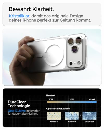 Spigen iPhone 18 Pro / 17 Pro Hülle Ultra Hybrid MagFit -Clear White – Ansicht 2