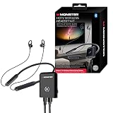 Monster Wireless Headset with Neckband, Stream TV/Gaming Audio Without Issue, Isolates Noise, Powere