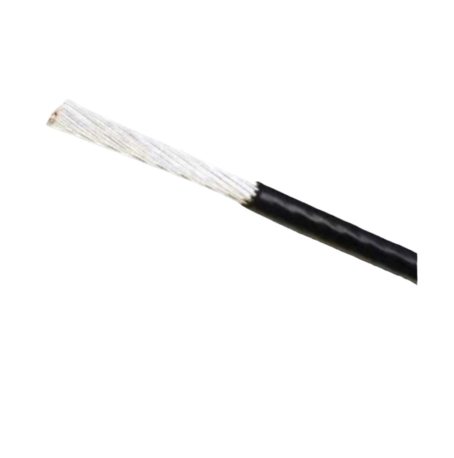 1~100m PTFE Posrebrzany Drut Elektroniczny Izolowany Wysokiej Czystości 22 20 18AWG Audio Kabel Miedziany Do Słuchawek(Black 20m,22AWG)