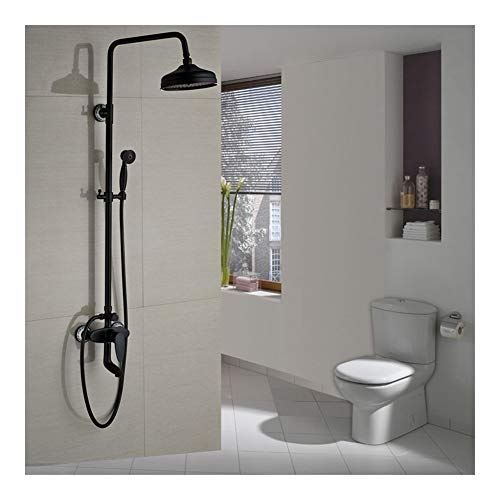 Robinet de douche avec système de poche et pommeau effet brume pour couple