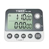 Puede configurar 2 temporizadores independientes, T1 y T2, sin afectarse entre sí, el temporizador más largo puede configurar: 99 horas 59 minutos 59 segundos.