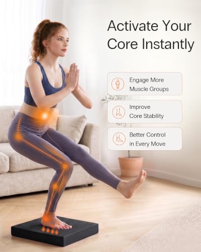 Image of StrongTek Professional Foam Exercise Balance Pad - 15.8 inch x 13 inch x 2 inch, High-Density TPE Foam Knee Pad, Non-Slip & Water-Resistant, for Balance Training, Physical Therapy, Yoga, and More