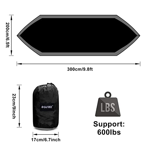 G4Free Large Camping Hammock 2 Person With Tree Straps Portable Parachute Hammock For Backpacking, Travel, Beach, Camping, Hiking, Backyard #TOP5